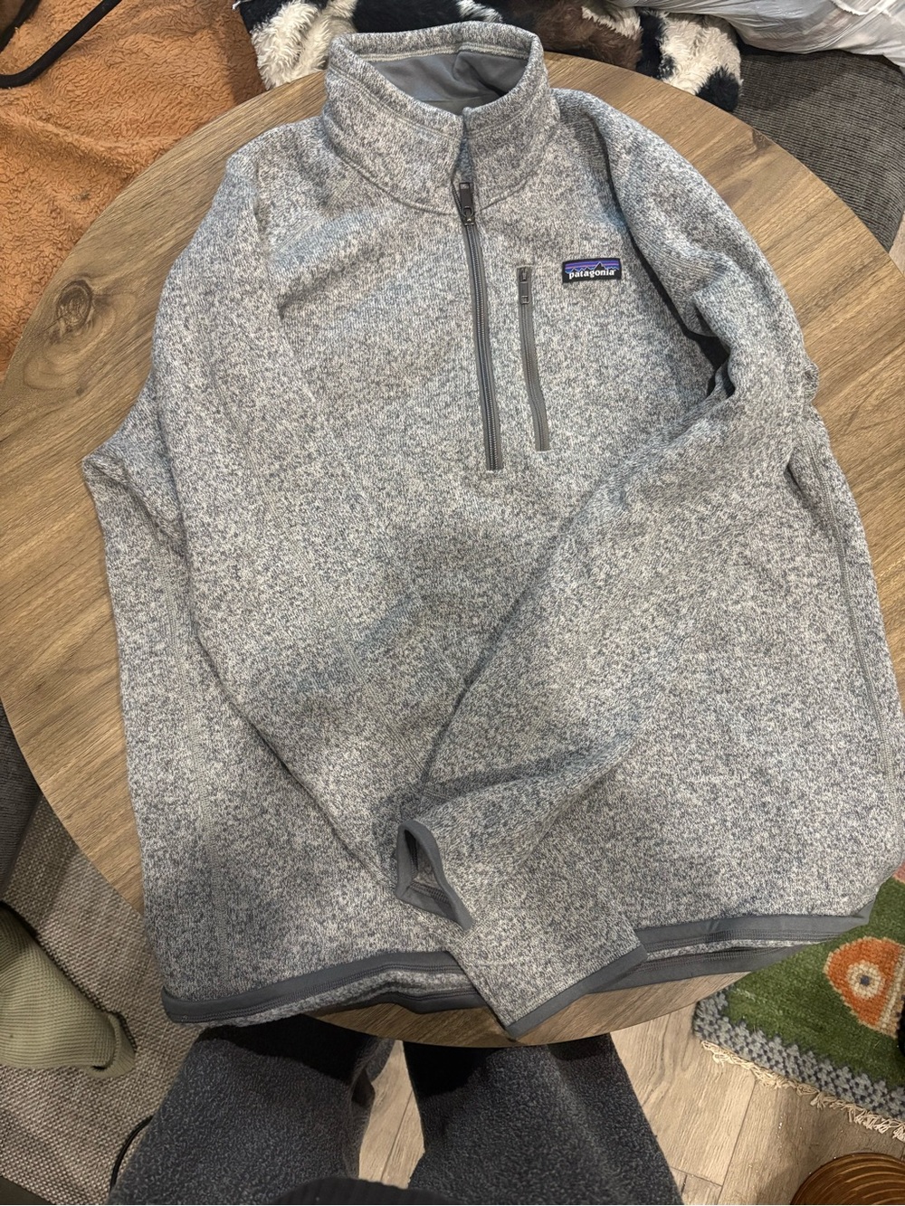 Patagonia Better Sweater Quarter-Zip Men's Gray Size XL